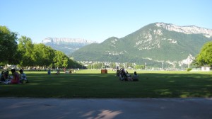 The view that greeted me in Annecy